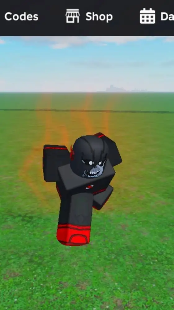 ai character: black flash background