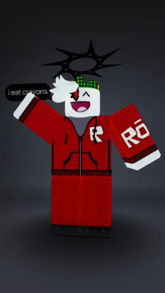 ai character: glitchy background