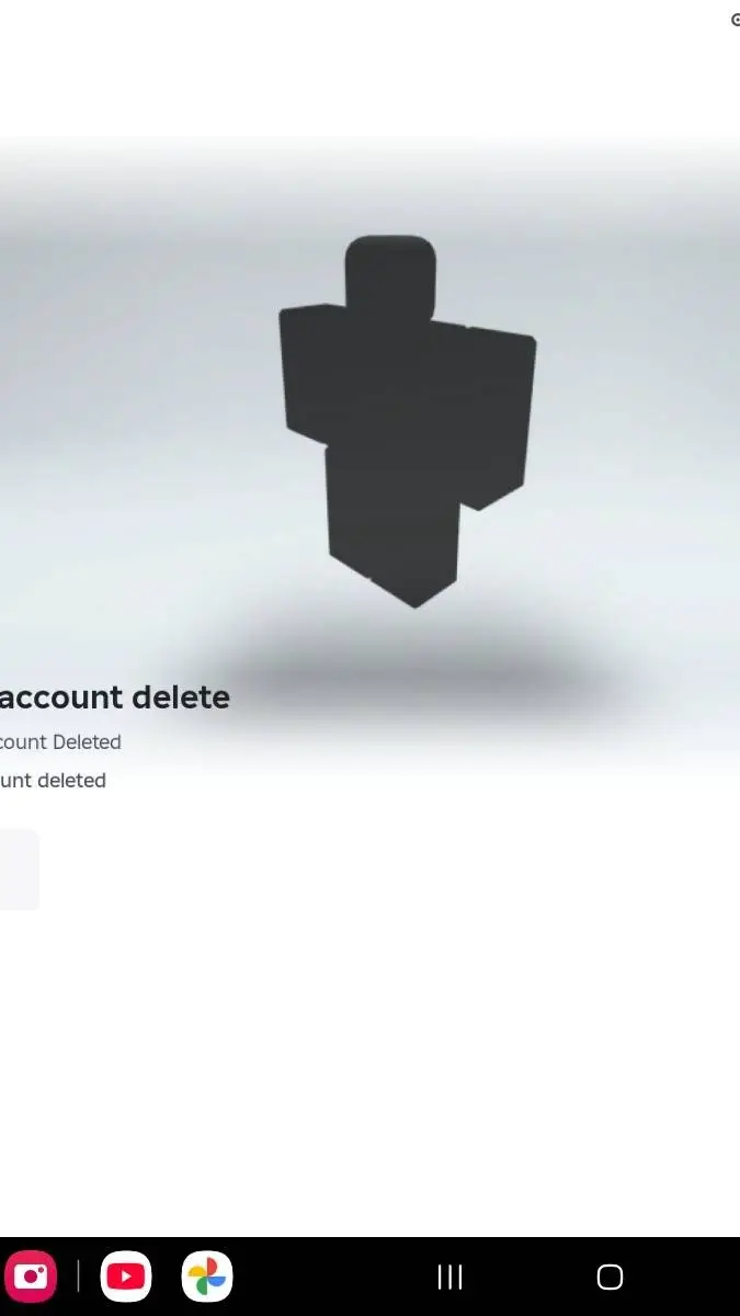 ai character: account delete  background
