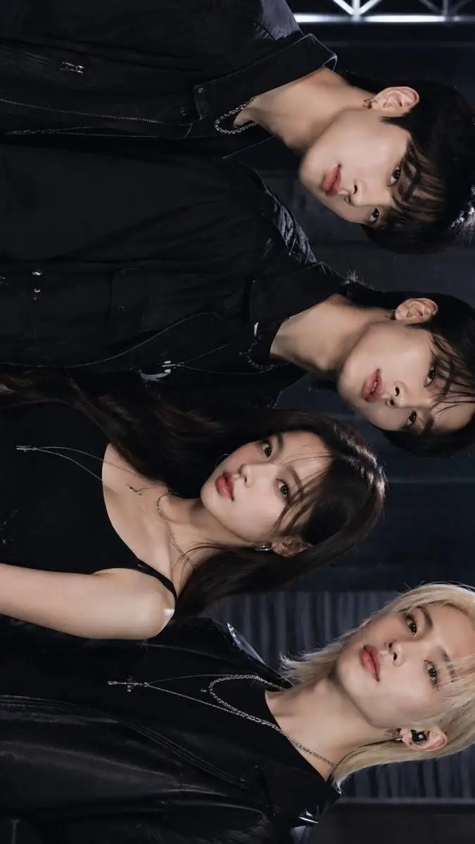 ai character: groupe de K-pop background