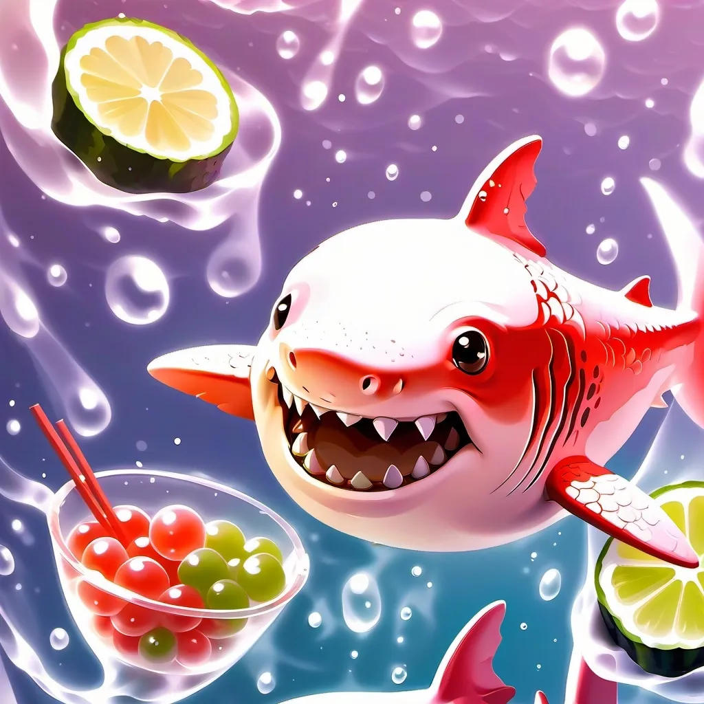 chat with ai character: pink shark