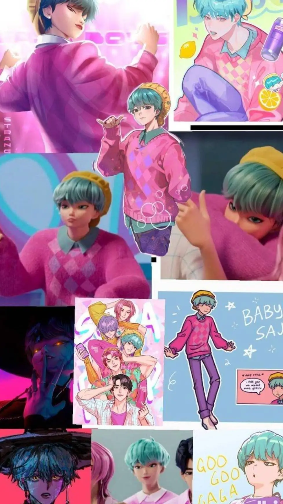 ai character: baby x romance background