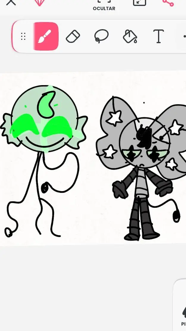 ai character: ocs de smiling fri background