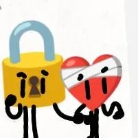 chat with ai character: padlock and heart