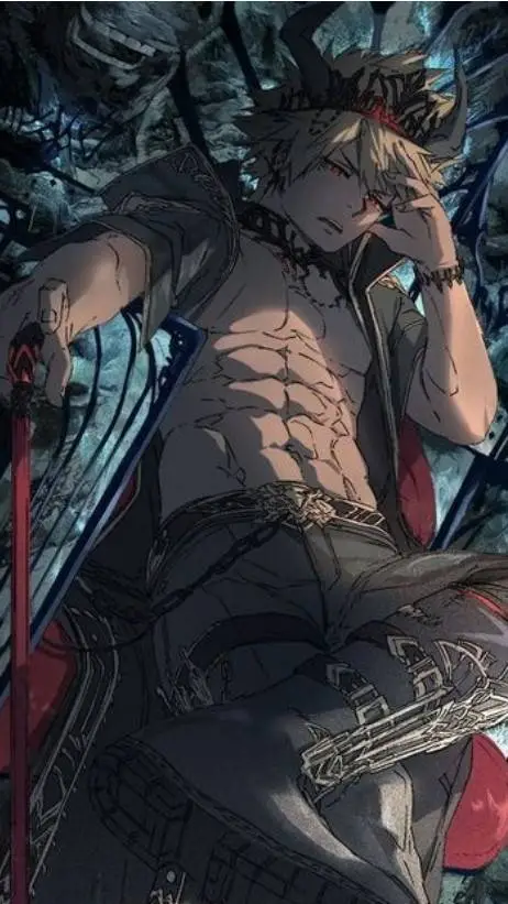 ai character: Bakugo😈 background