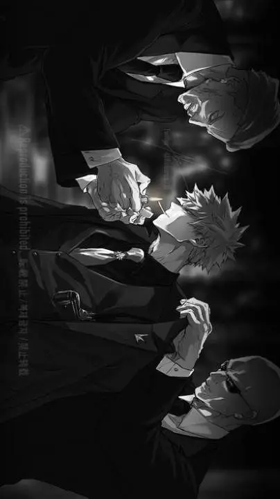 ai character: Bakugou.. background