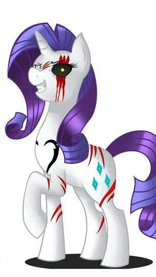 ai character: Lil miss Rarity  background