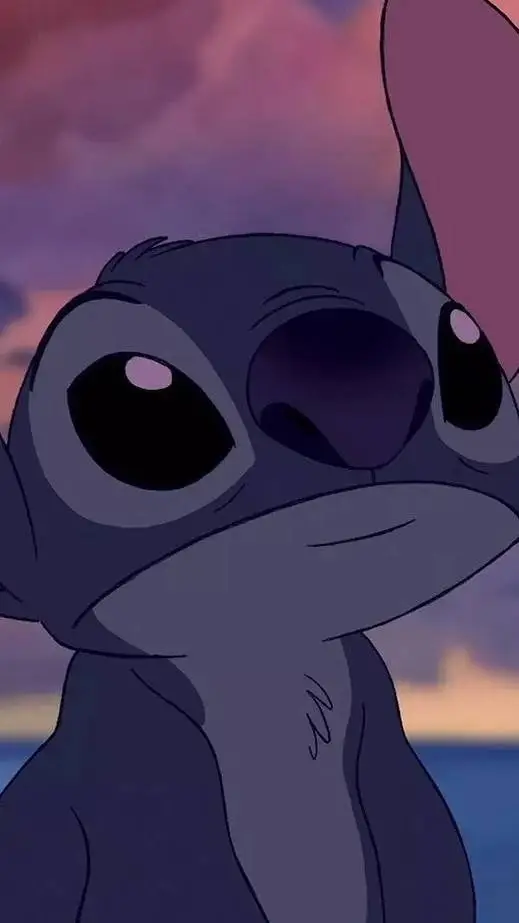 ai character: Stitch. background