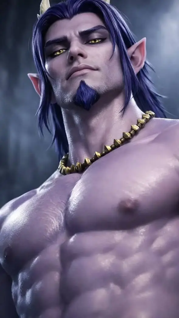 ai character: demon Dad background