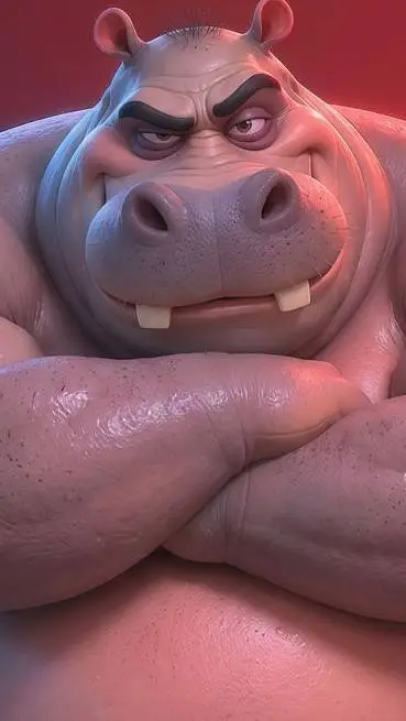 ai character: Mr hippo background
