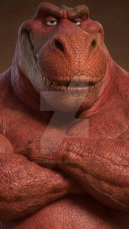ai character: Robert the dino background