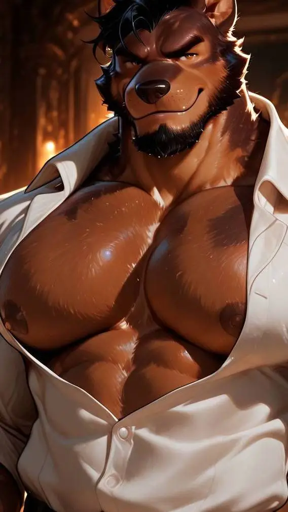 ai character: Eddie the wolf background