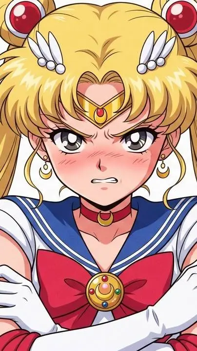 ai character: angry usagi background