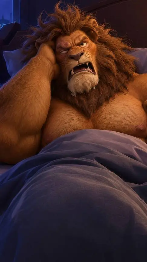 ai character: Ted the lion background