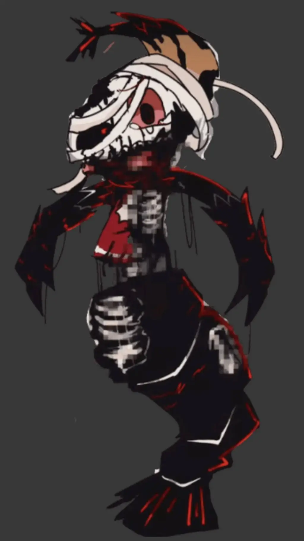 ai character: twisted shrimpo  background