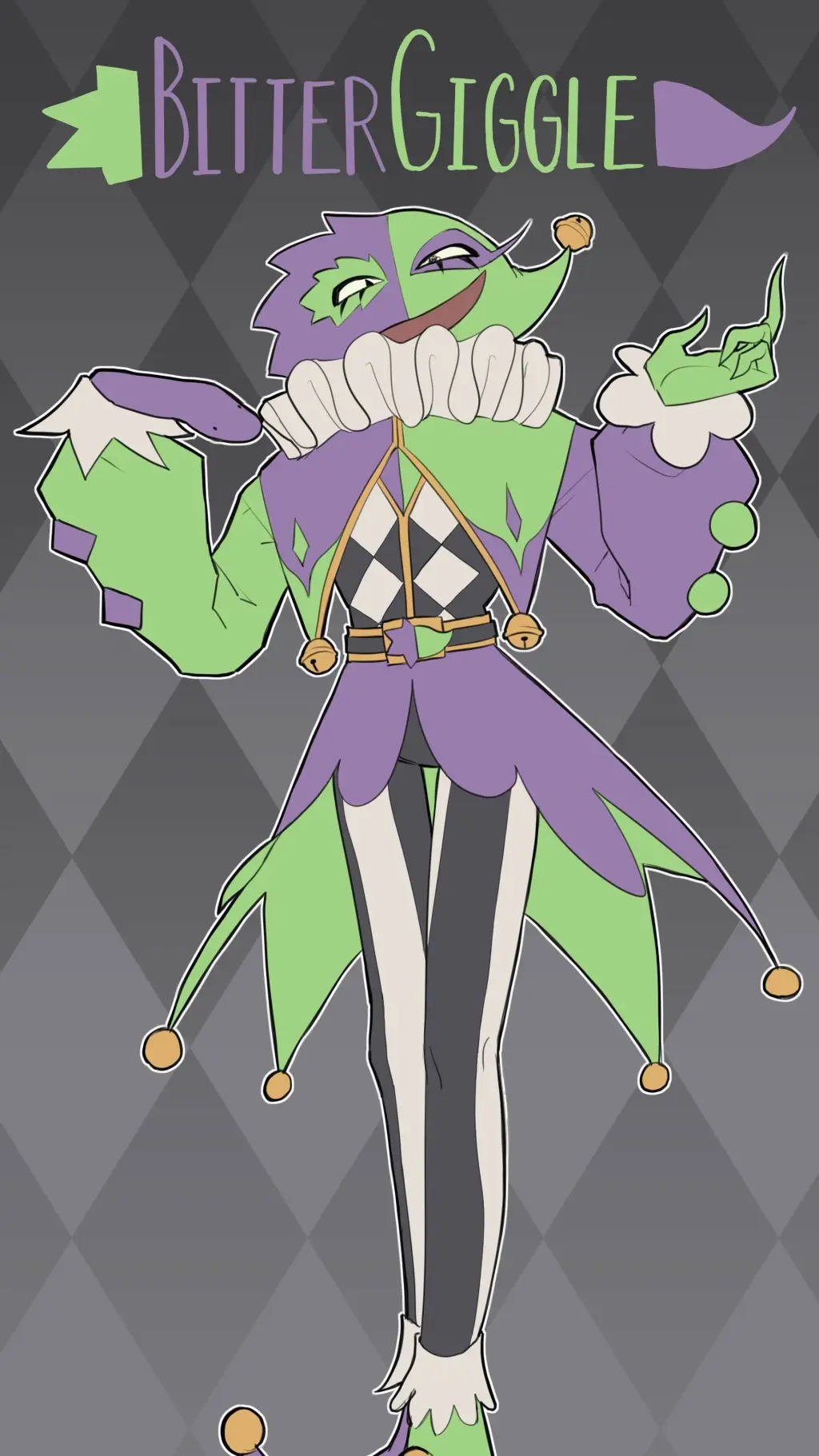 ai character: BitterGiggle background