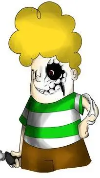ai character: Harold but evil background