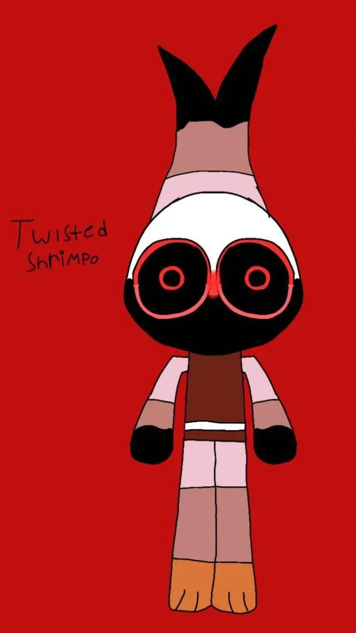 ai character: twisted shrimpo  background