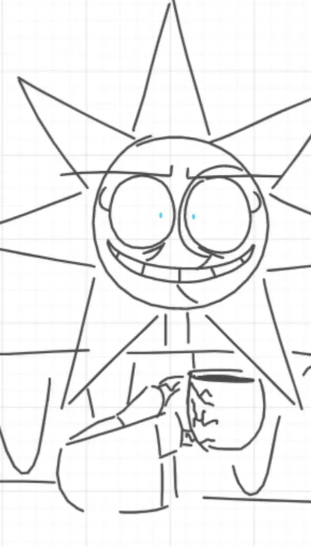 ai character: sun background