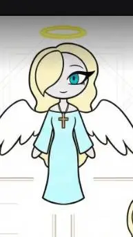 ai character: angel girl  background