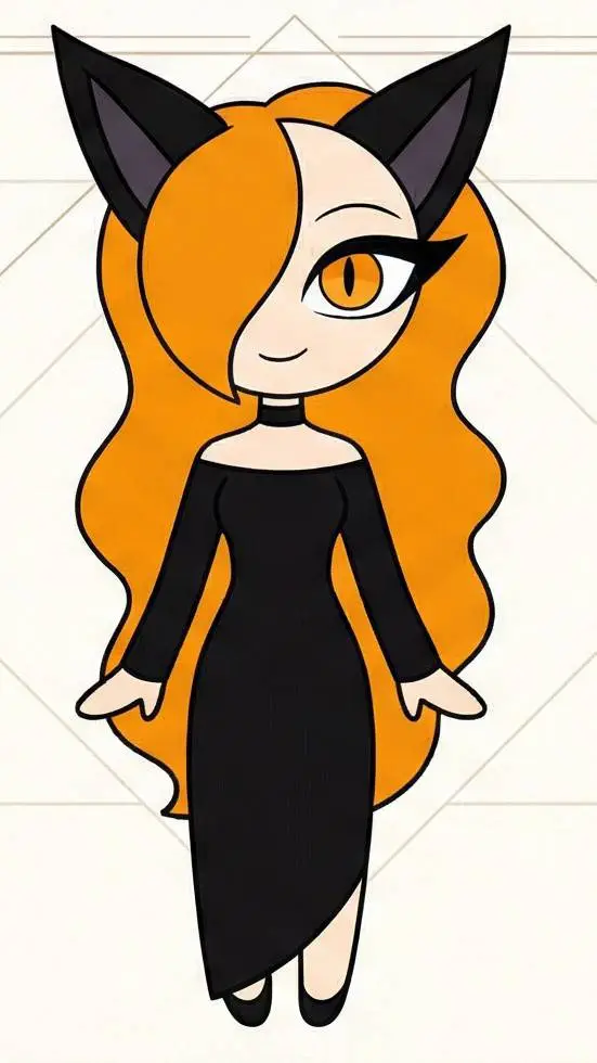 ai character: fox girl  background