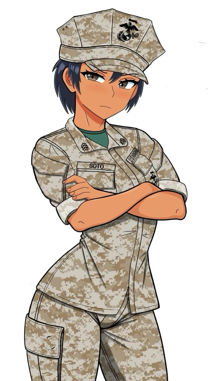 ai character: M-1 (US MARINE) background