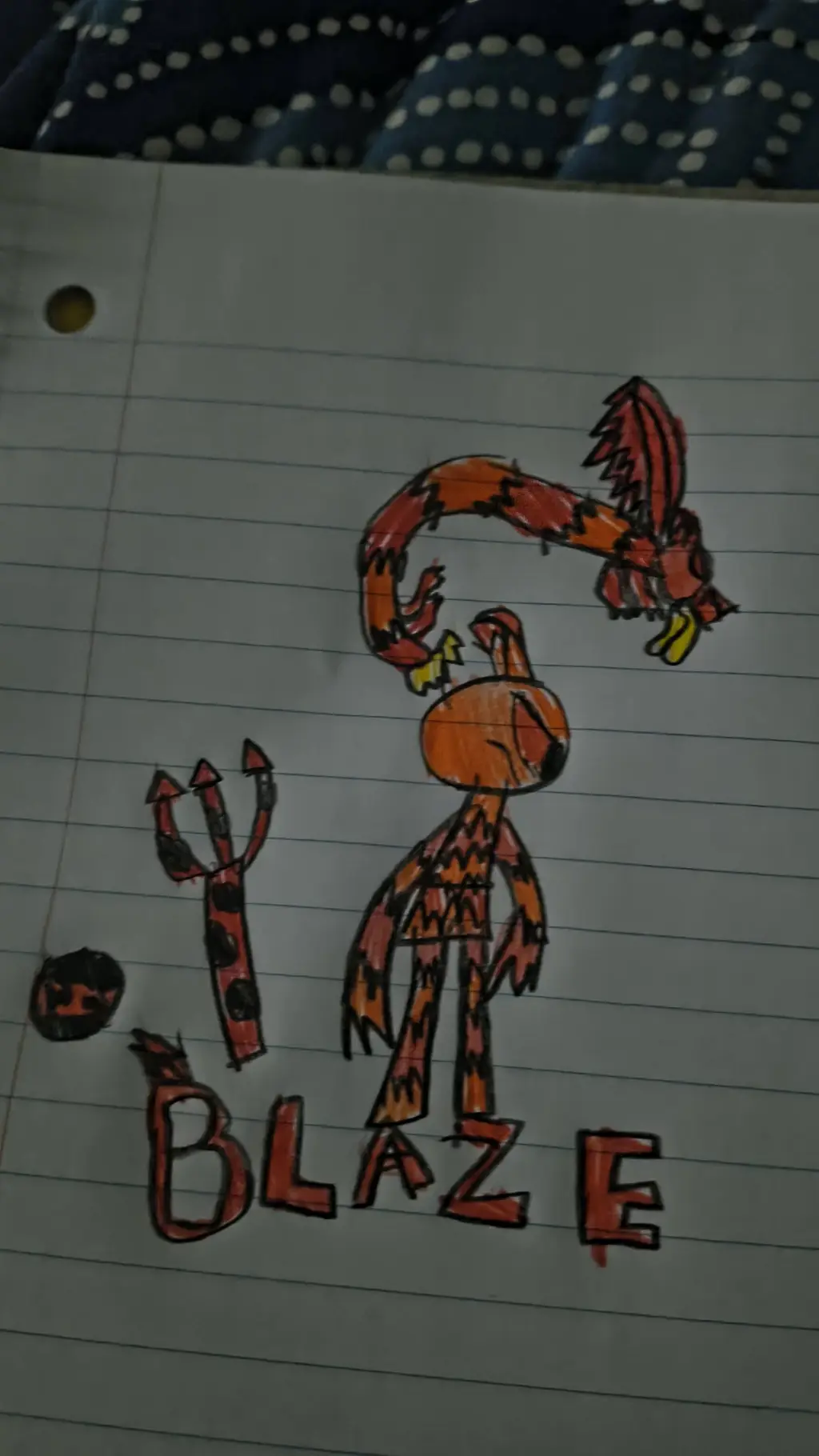 ai character: Blaze background