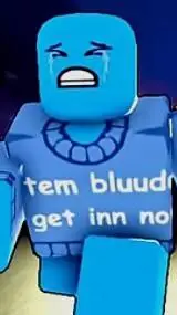 ai character: bluudud triste background