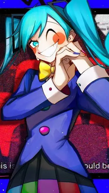 ai character: static miku background
