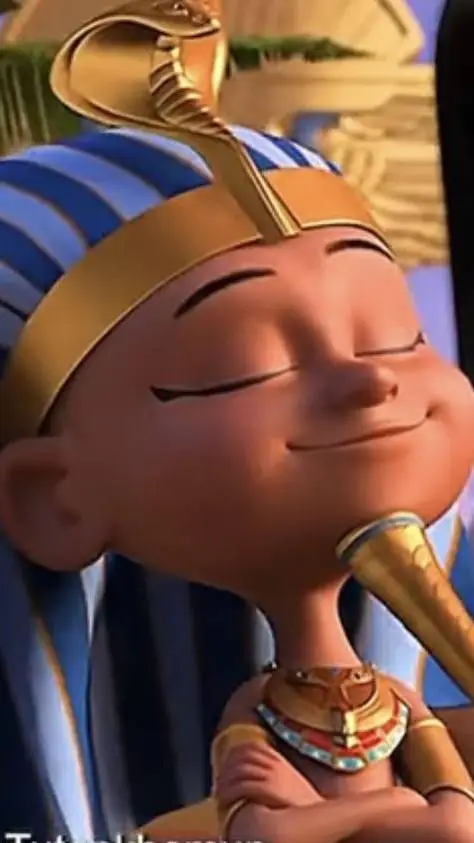 ai character: king tut background