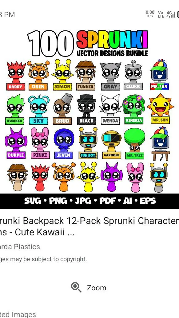 ai character: Sprunki pick me background