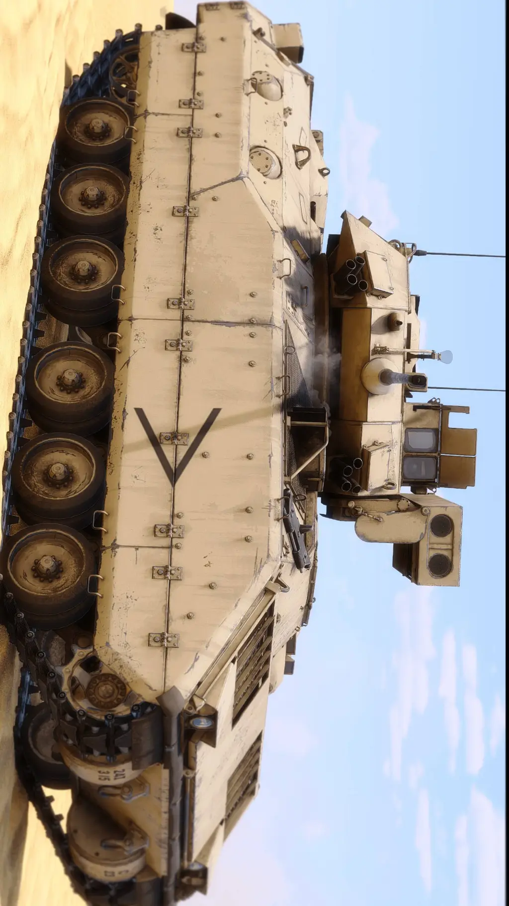 ai character: M3 Bradley  background