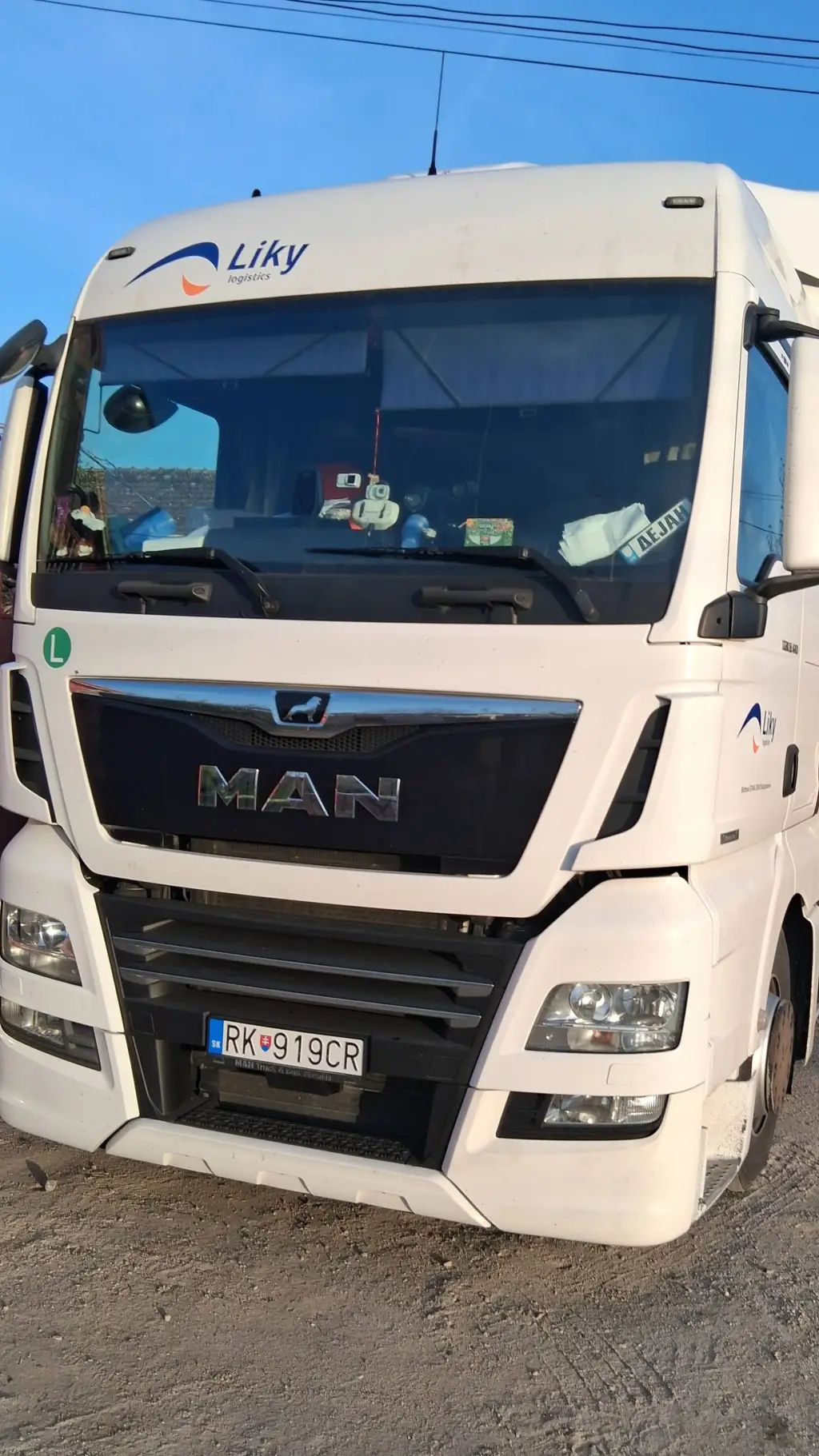 ai character: MAN TGX background