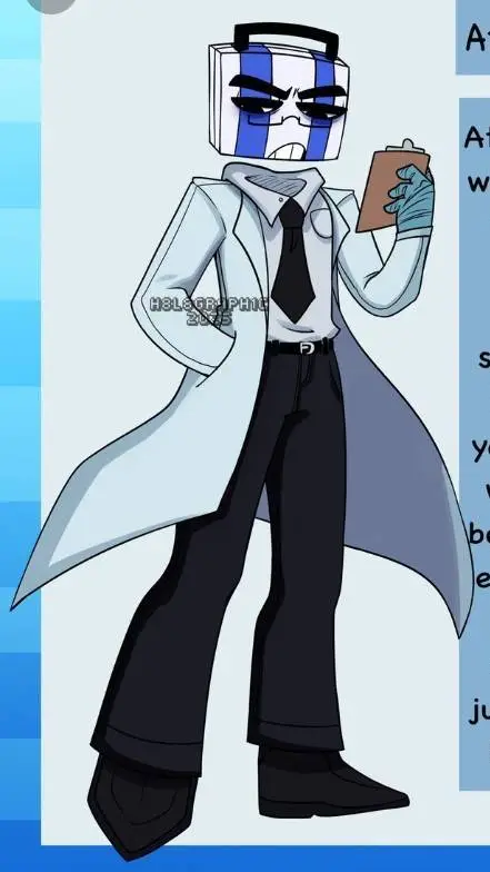 ai character: atticus the medkit background