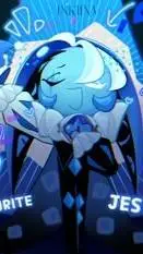 ai character: shadow milk cookie background