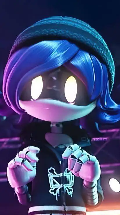 ai character: 👾★💜♣️Uzi♣️★💜👾 background