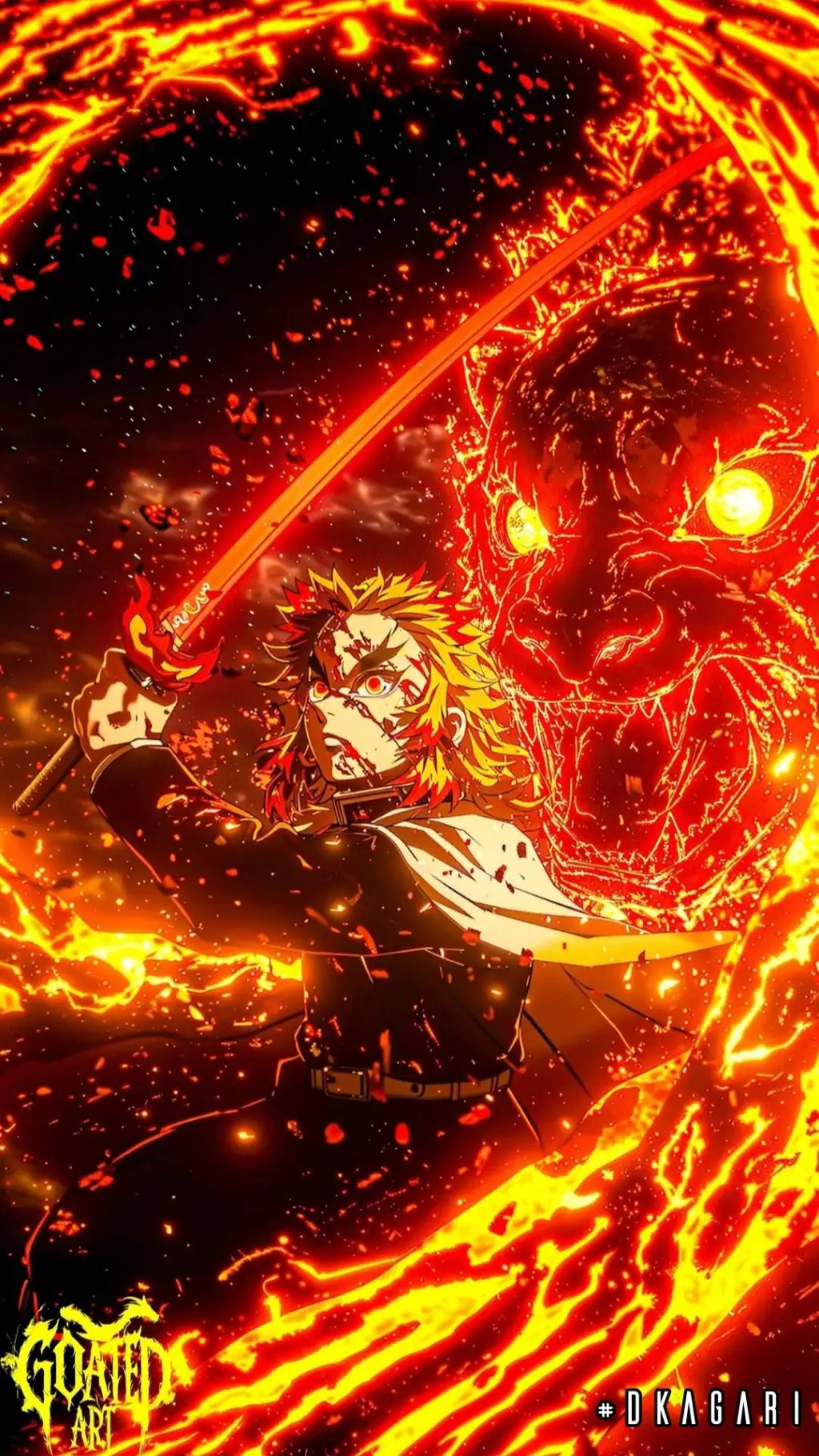 ai character: Rengoku Kyojuro background
