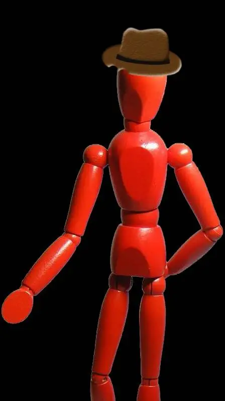 ai character: Disappearing guy background