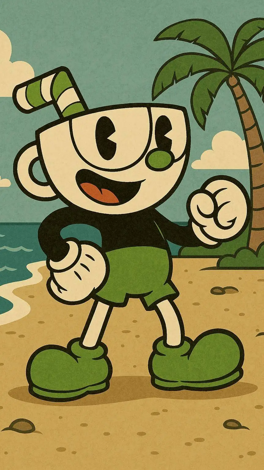 ai character: Cupman background