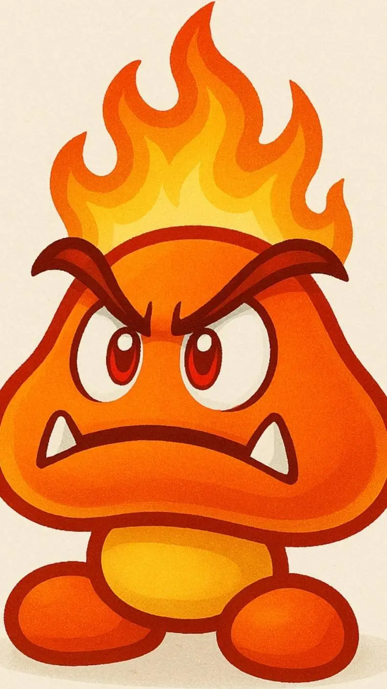 ai character: fire Goomba background