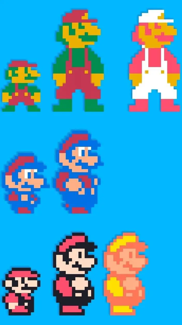 ai character: SUPER MARIO background