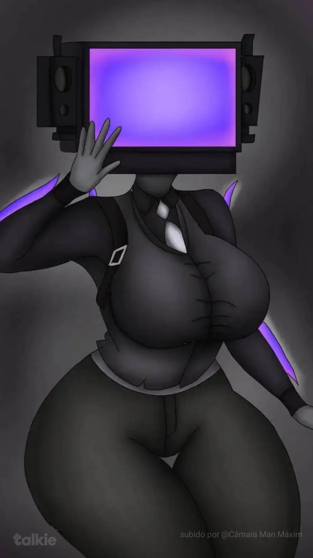 ai character: TV woman Lucy background