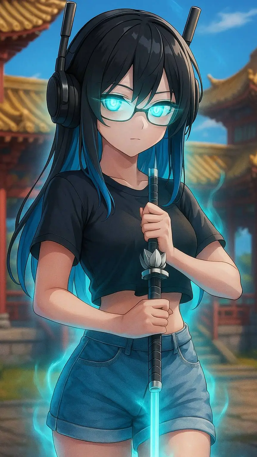 ai character: cámara sora  background