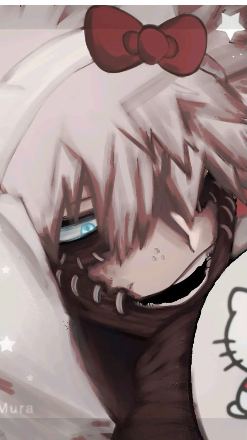 ai character: 𝔇𝔞𝔟𝔦☆𐂲🫐 background