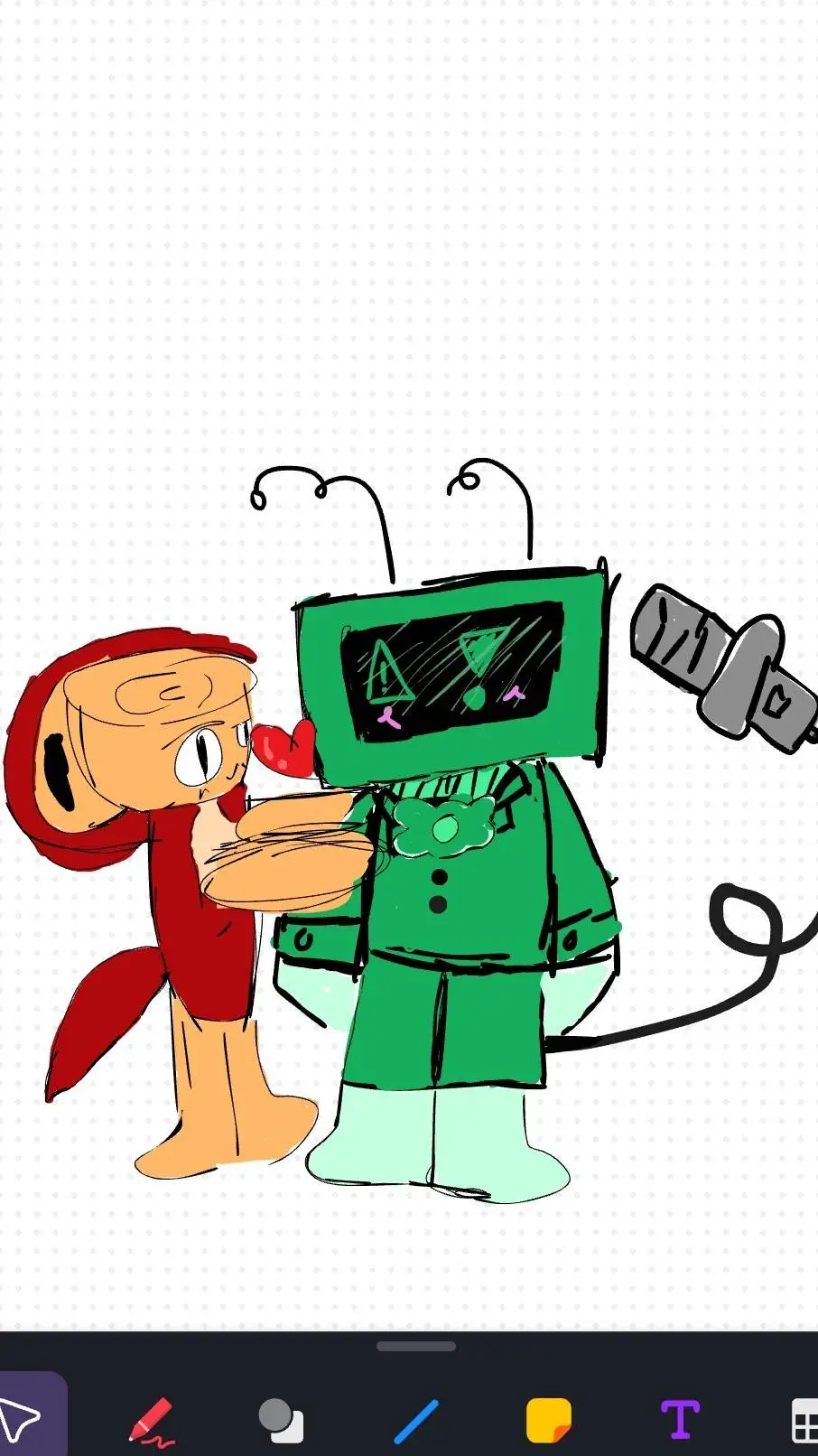 ai character: Vee and Shelly background