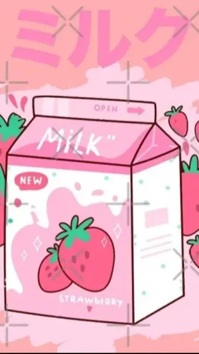 ai character: I♥️ strawberrymilk background