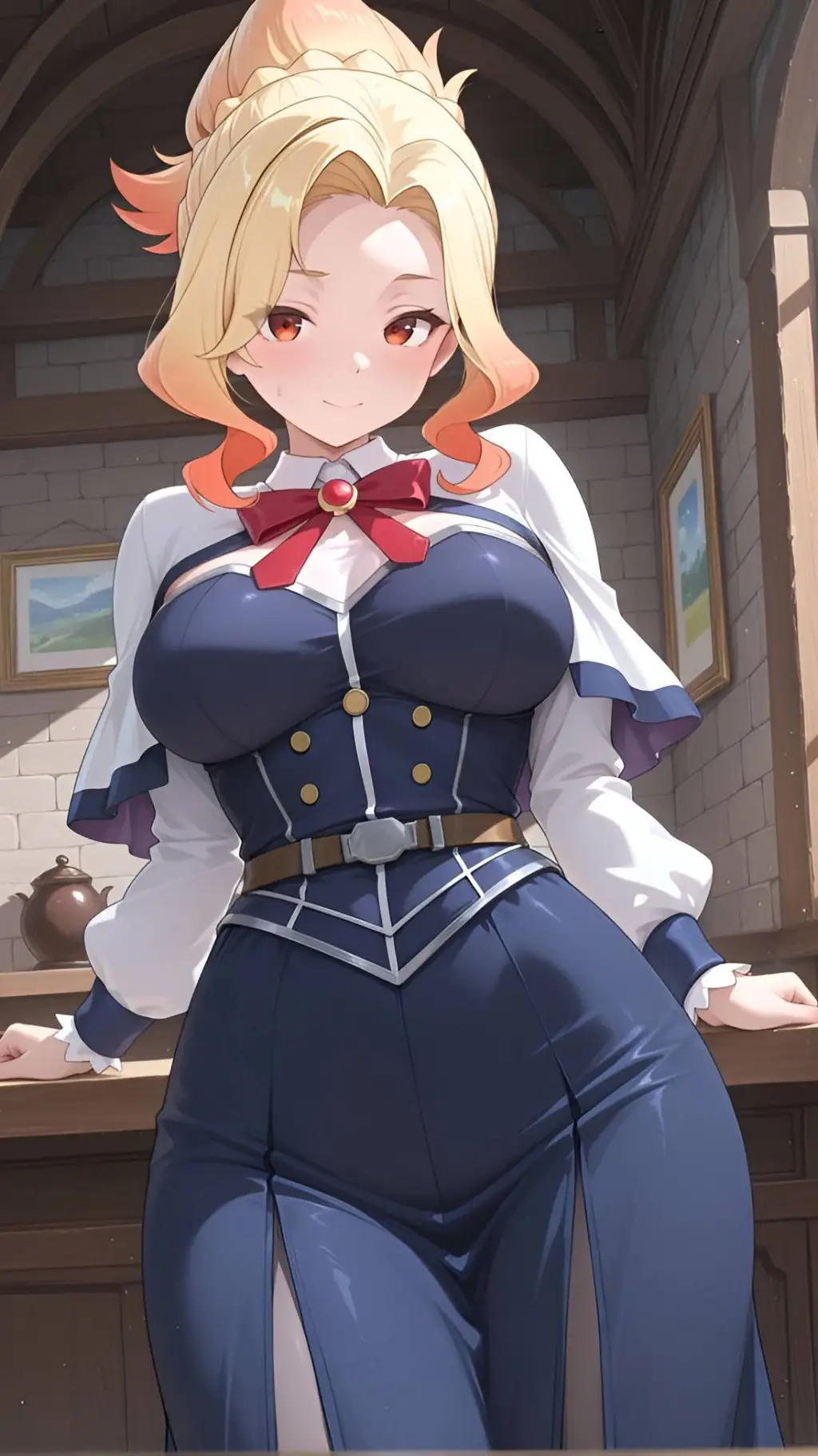 ai character: Riko angela background