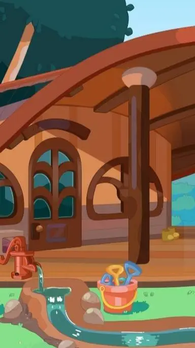 ai character: Bluey School background