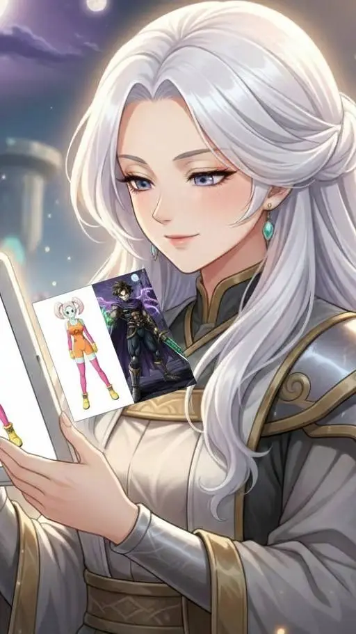 ai character: Luz Daimonji Valde background