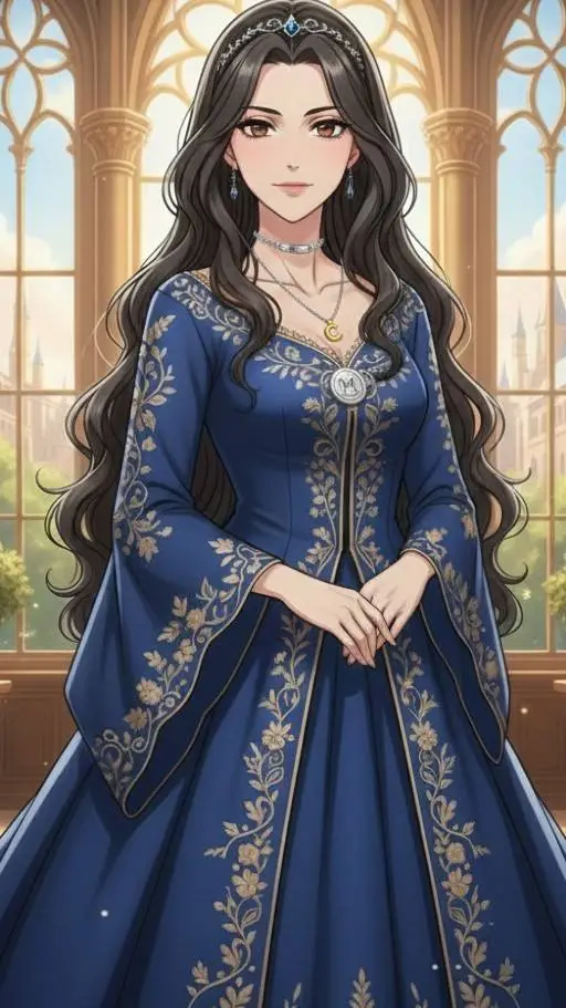 ai character: Elara Valerian de  background